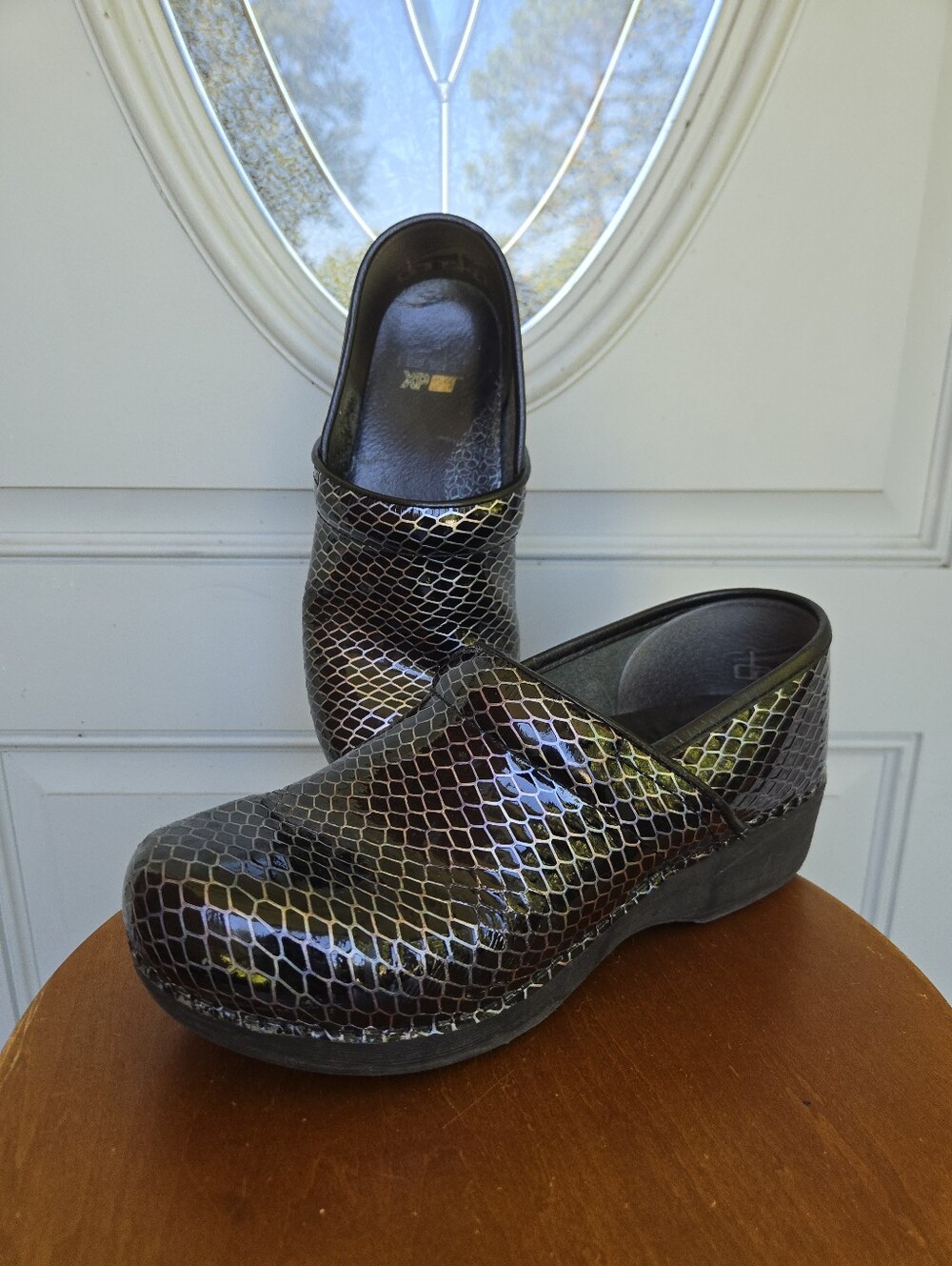 Dansko XP 2.0 Black Anaconda Nursing Clogs